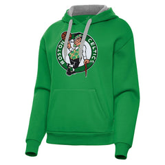 Boston Celtics Antigua Women's Victory Pullover Hoodie Kelly Green - NBA