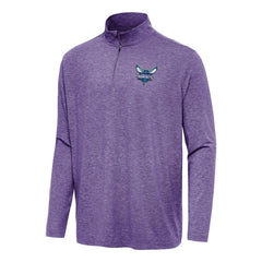 Charlotte Hornets Antigua Hunk Quarter-Zip Top Heather Purple - NBA