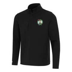 Boston Celtics Antigua Insider Quarter-Zip Top Black - NBA