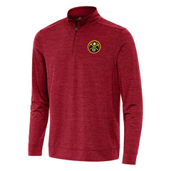 Denver Nuggets Antigua Bright Quarter-Zip Top Cardinal - NBA