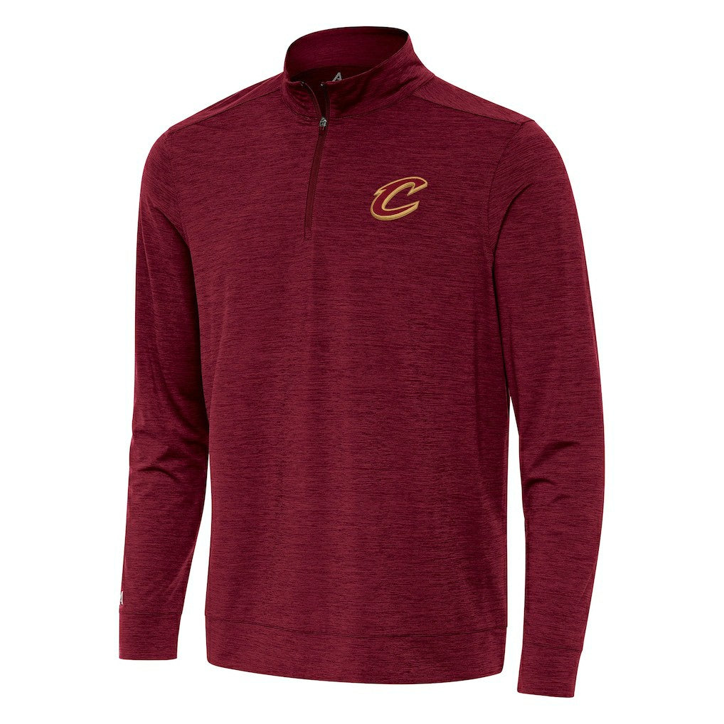 Cleveland Cavaliers Antigua Bright Quarter-Zip Top Burgundy - NBA