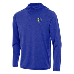 Dallas Mavericks Antigua Tidy Quarter-Zip Hoodie Heather Royal - NBA