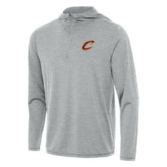 Cleveland Cavaliers Antigua Tidy Quarter-Zip Hoodie Heather Gray - NBA