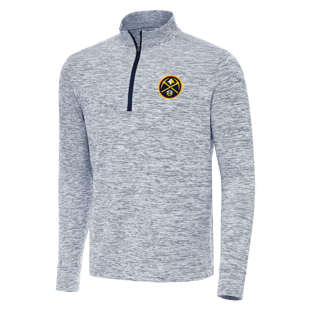 Denver Nuggets Antigua Cause Quarter-Zip Top Navy - NBA