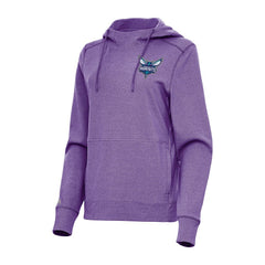 Charlotte Hornets Antigua Women's Justice Pullover Hoodie Heather Purple - NBA