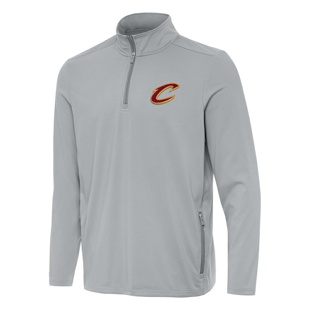 Cleveland Cavaliers Antigua Perilous Quarter-Zip Sweatshirt Gray - NBA