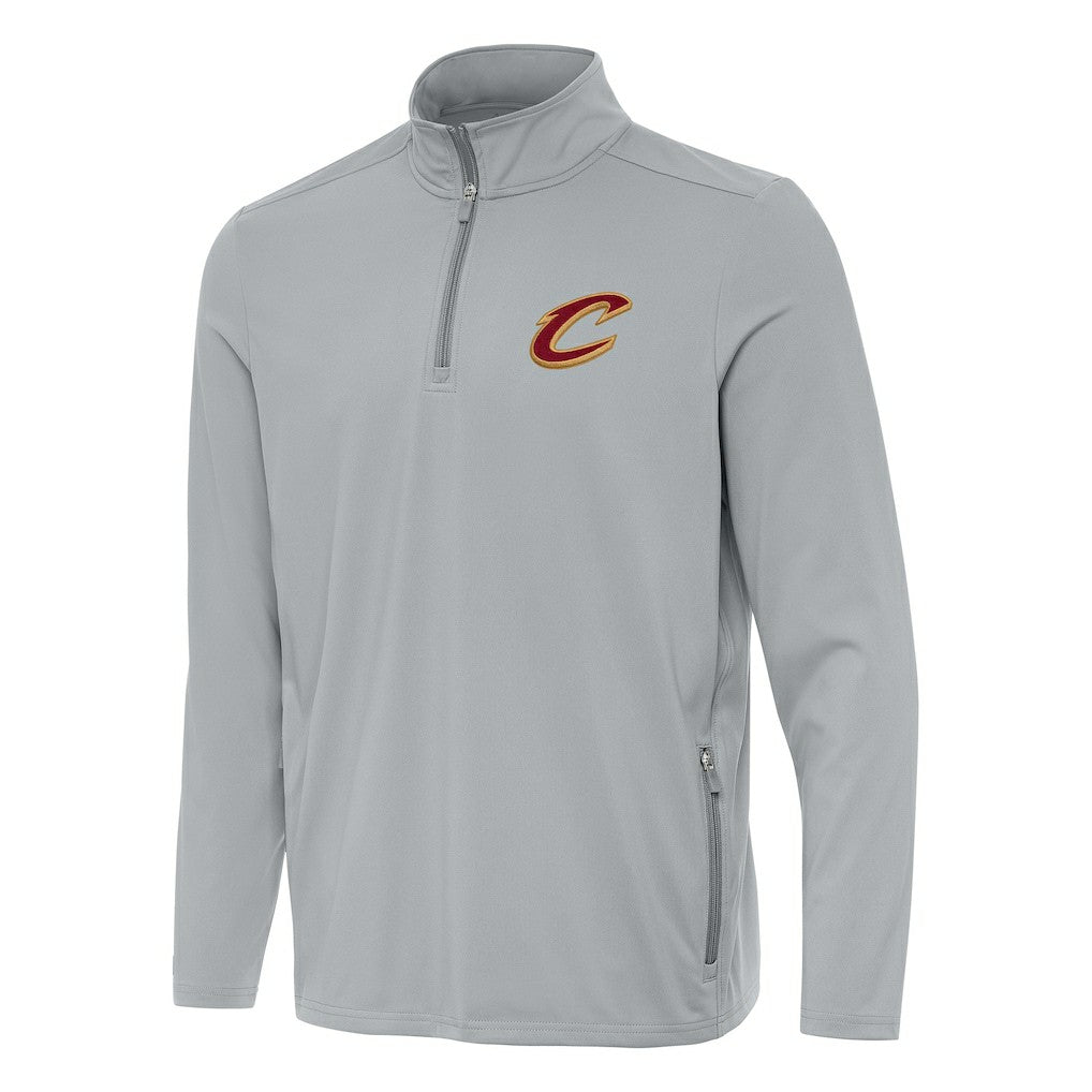 Cleveland Cavaliers Antigua Perilous Quarter-Zip Sweatshirt Gray - NBA