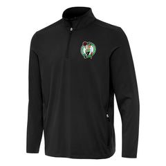 Boston Celtics Antigua Perilous Quarter-Zip Sweatshirt Black - NBA