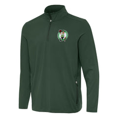 Boston Celtics Antigua Perilous Quarter-Zip Sweatshirt Hunter Green - NBA