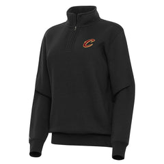 Cleveland Cavaliers Antigua Women's Victory Quarter-Zip Sweatshirt Black - NBA