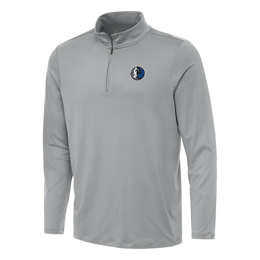 Dallas Mavericks Antigua Reprocess Quarter-Zip Top Gray - NBA