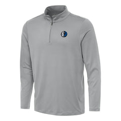 Dallas Mavericks Antigua Reprocess Quarter-Zip Top Gray - NBA