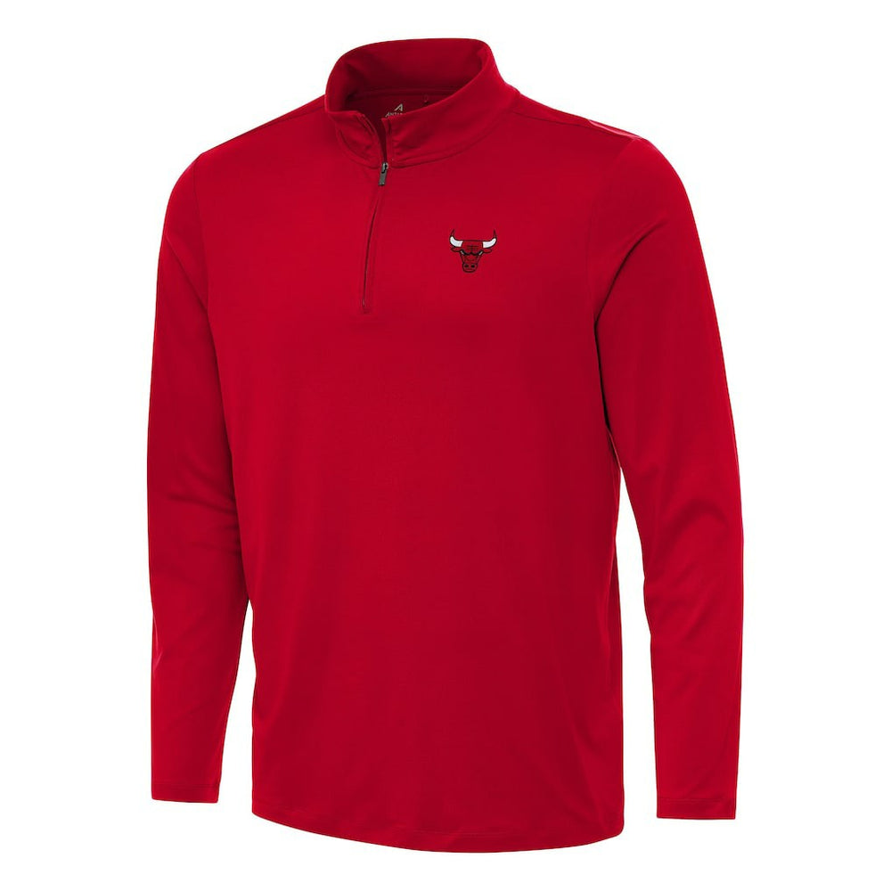 Chicago Bulls Antigua Reprocess Quarter-Zip Top Red - NBA