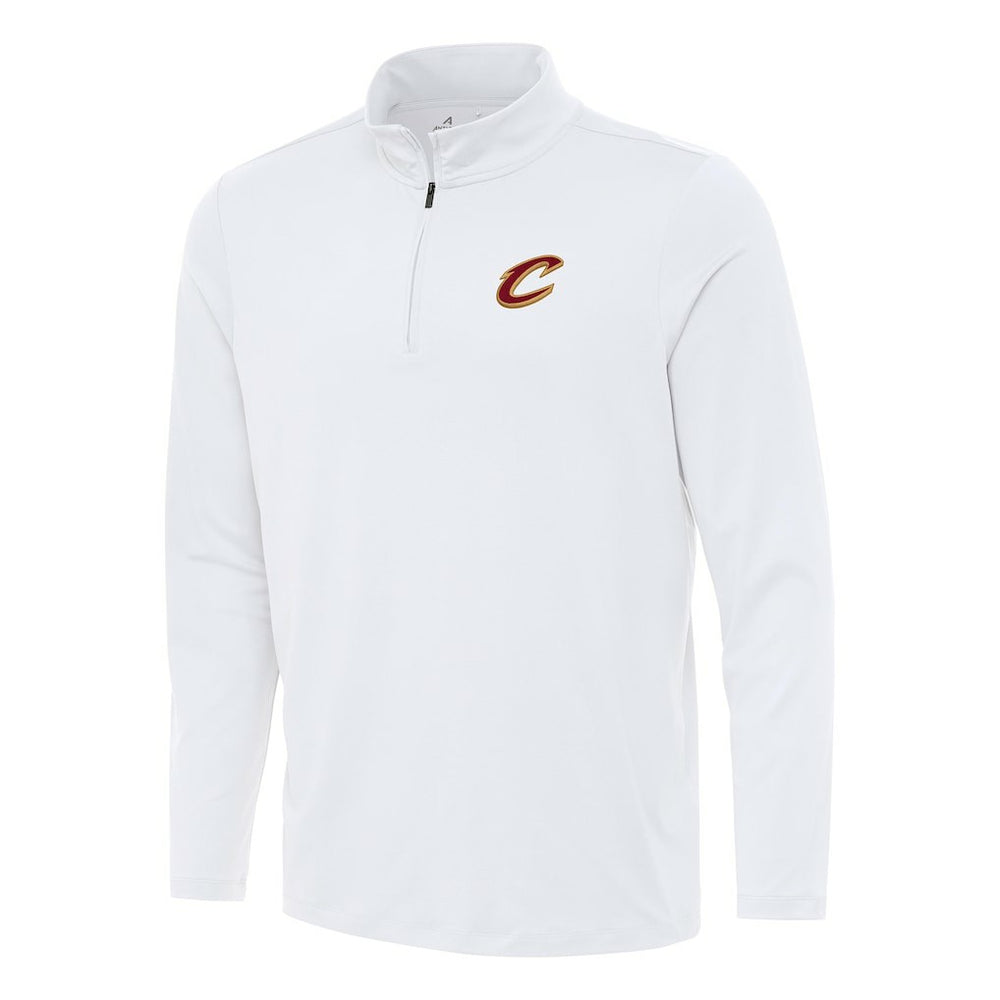 Cleveland Cavaliers Antigua Reprocess Quarter-Zip Top White - NBA