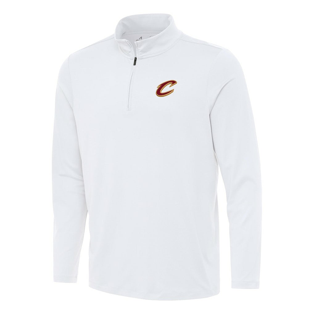 Cleveland Cavaliers Antigua Reprocess Quarter-Zip Top White - NBA