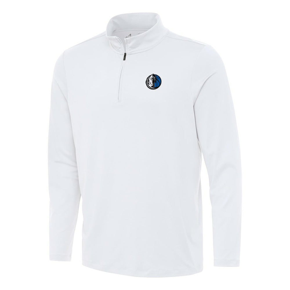 Dallas Mavericks Antigua Reprocess Quarter-Zip Top White - NBA