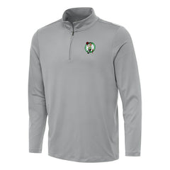 Boston Celtics Antigua Reprocess Quarter-Zip Top Gray - NBA