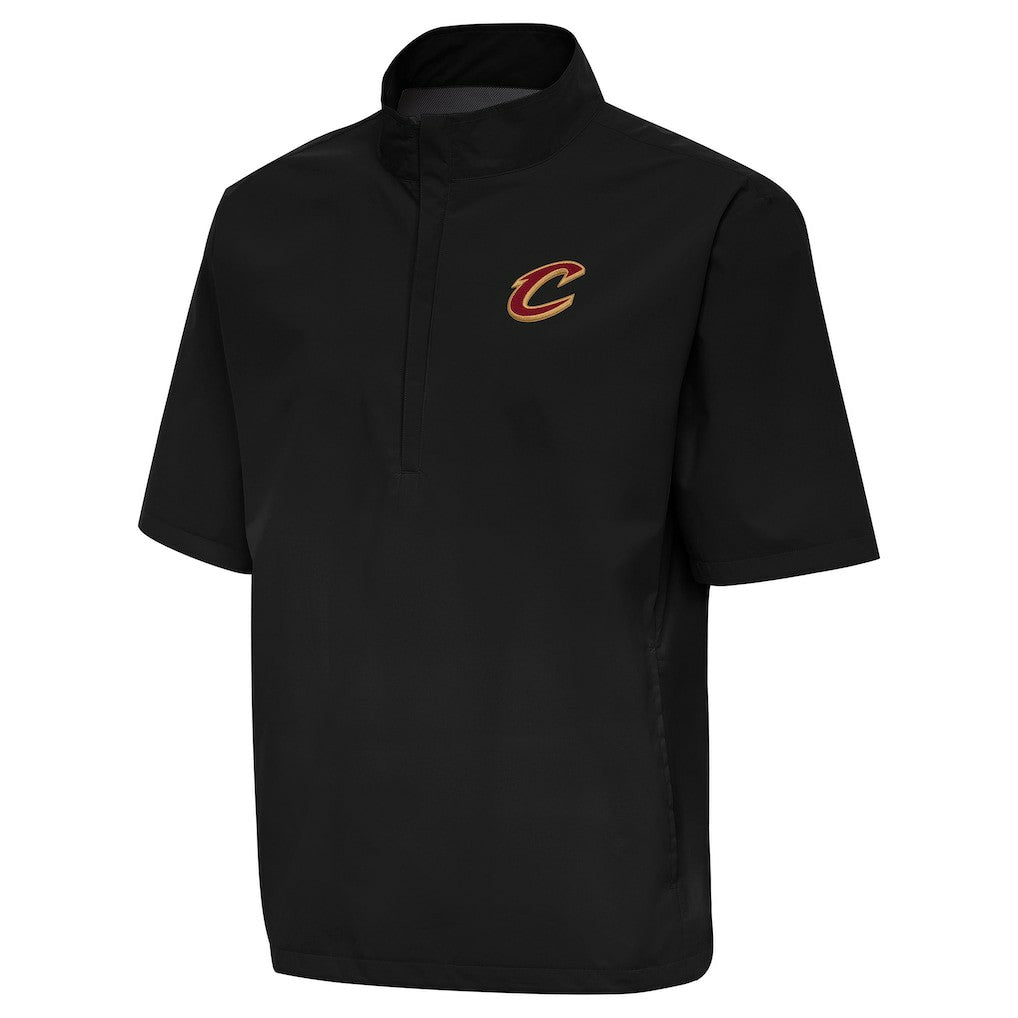 Cleveland Cavaliers Antigua Brisk Quarter-Zip Windbreaker Black - NBA