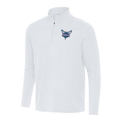 Charlotte Hornets Antigua Intent Quarter-Zip Top White - NBA