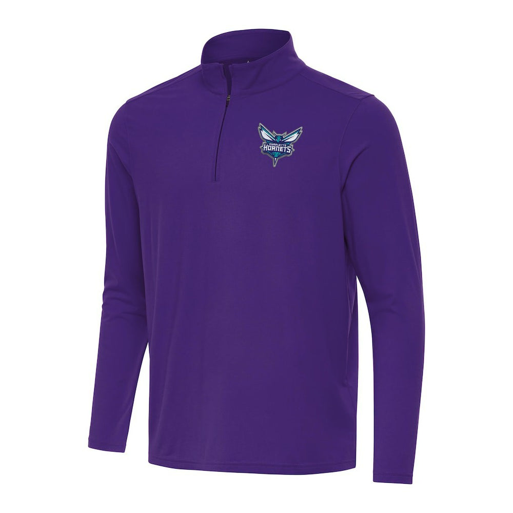 Charlotte Hornets Antigua Intent Quarter-Zip Top Purple - NBA