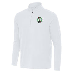 Boston Celtics Antigua Intent Quarter-Zip Top White - NBA