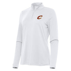 Cleveland Cavaliers Antigua Women's Reprocess Quarter-Zip Top White - NBA