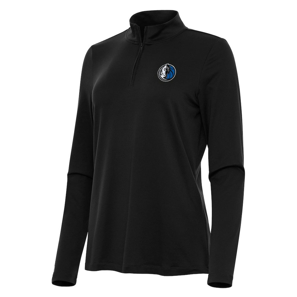 Dallas Mavericks Antigua Women's Reprocess Quarter-Zip Top Black - NBA