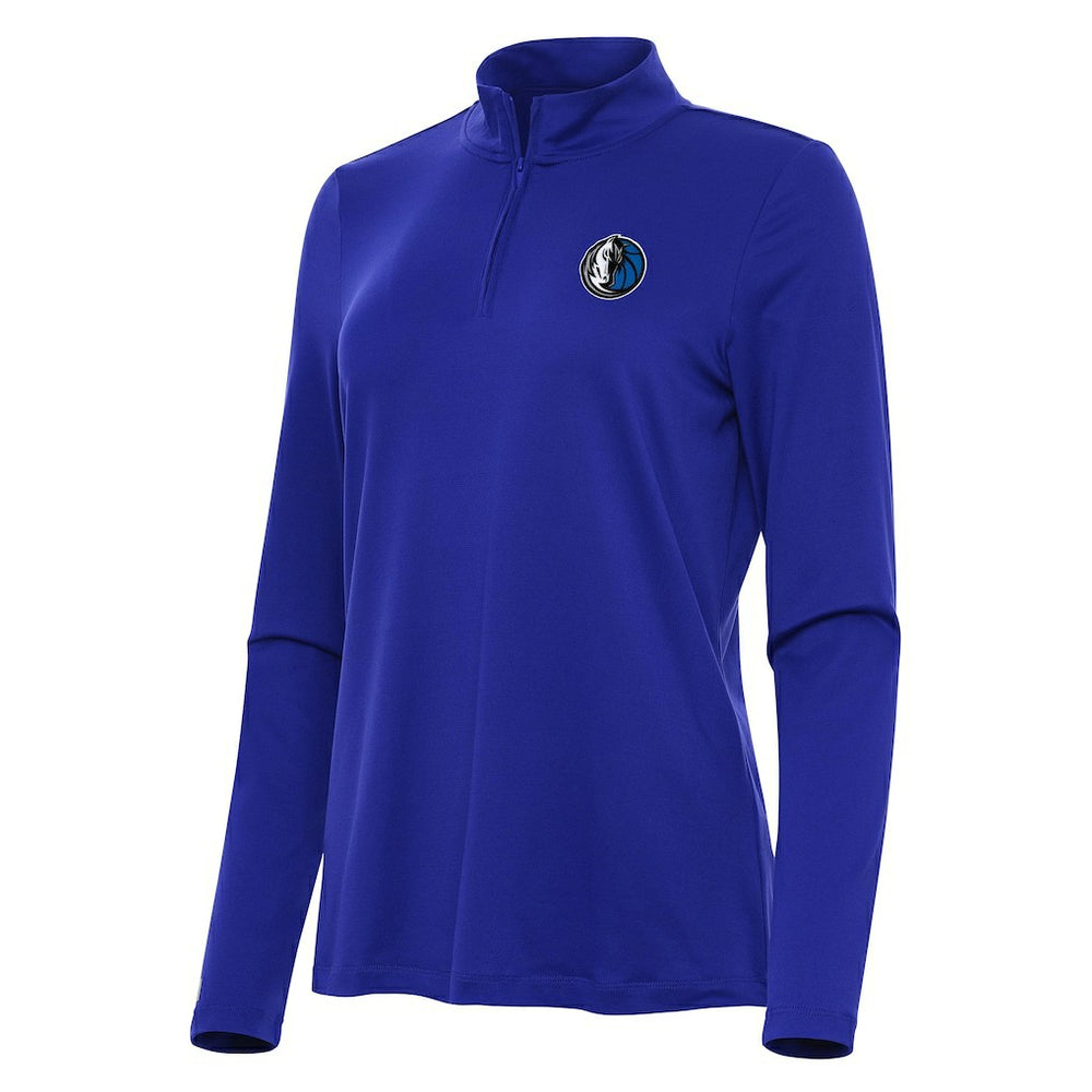 Dallas Mavericks Antigua Women's Reprocess Quarter-Zip Top Blue - NBA