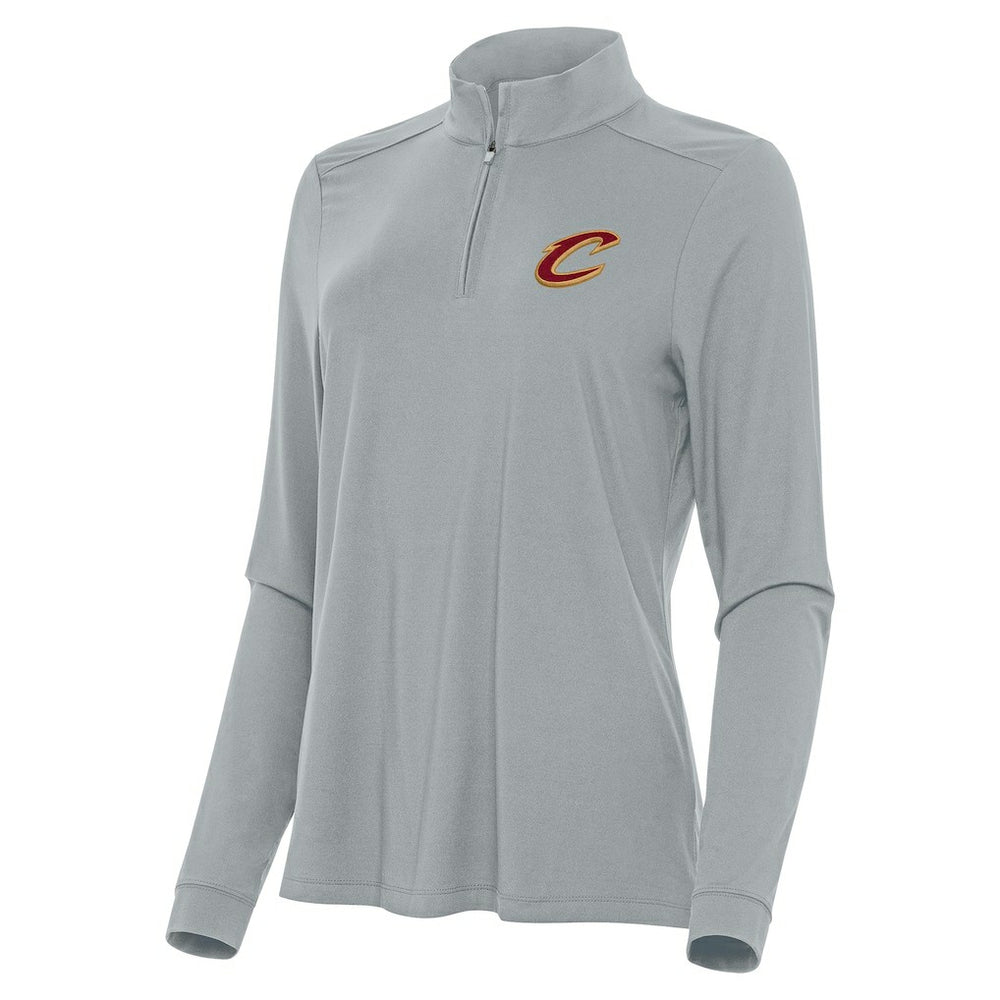 Cleveland Cavaliers Antigua Women's Intent Quarter-Zip Top Gray - NBA