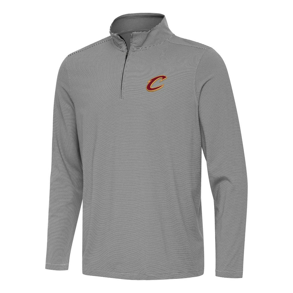 Cleveland Cavaliers Antigua Twine Quarter-Zip Top Black - NBA