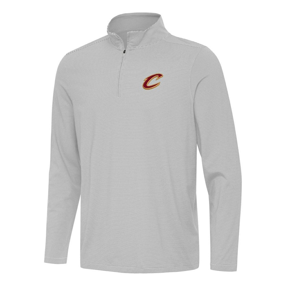 Cleveland Cavaliers Antigua Twine Quarter-Zip Top Gray - NBA