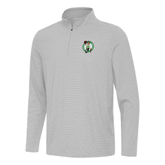 Boston Celtics Antigua Twine Quarter-Zip Top Gray - NBA