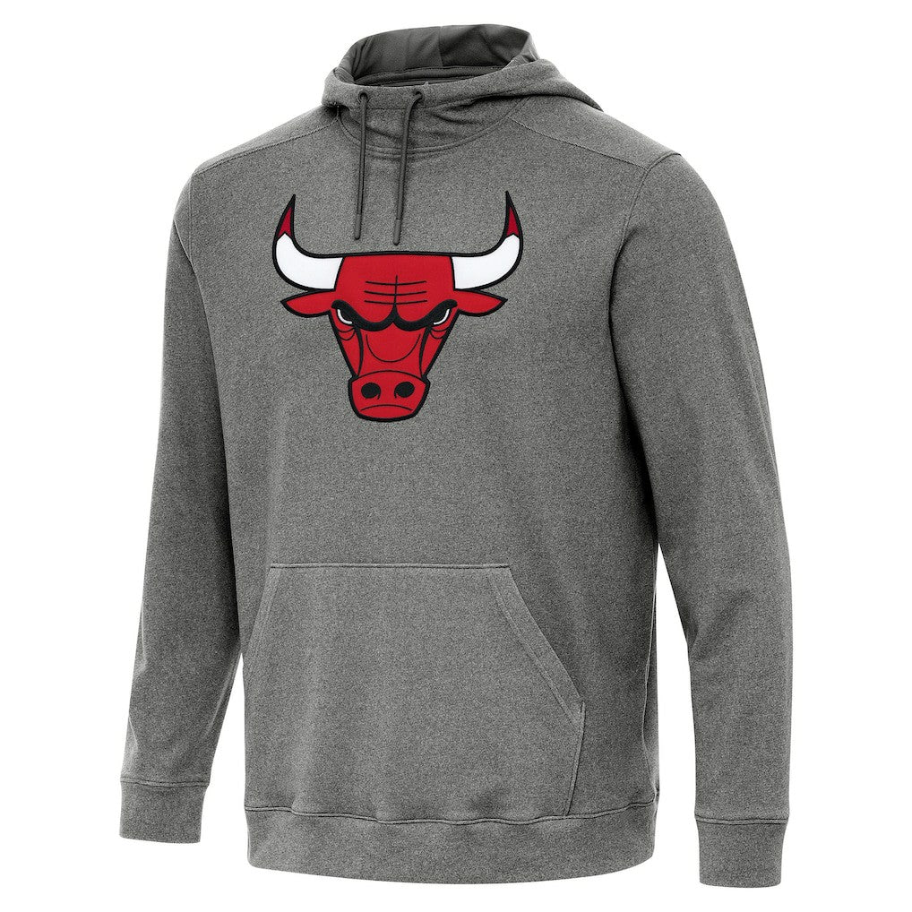 Chicago Bulls Antigua Cloud Pullover Hoodie Heather Black - NBA