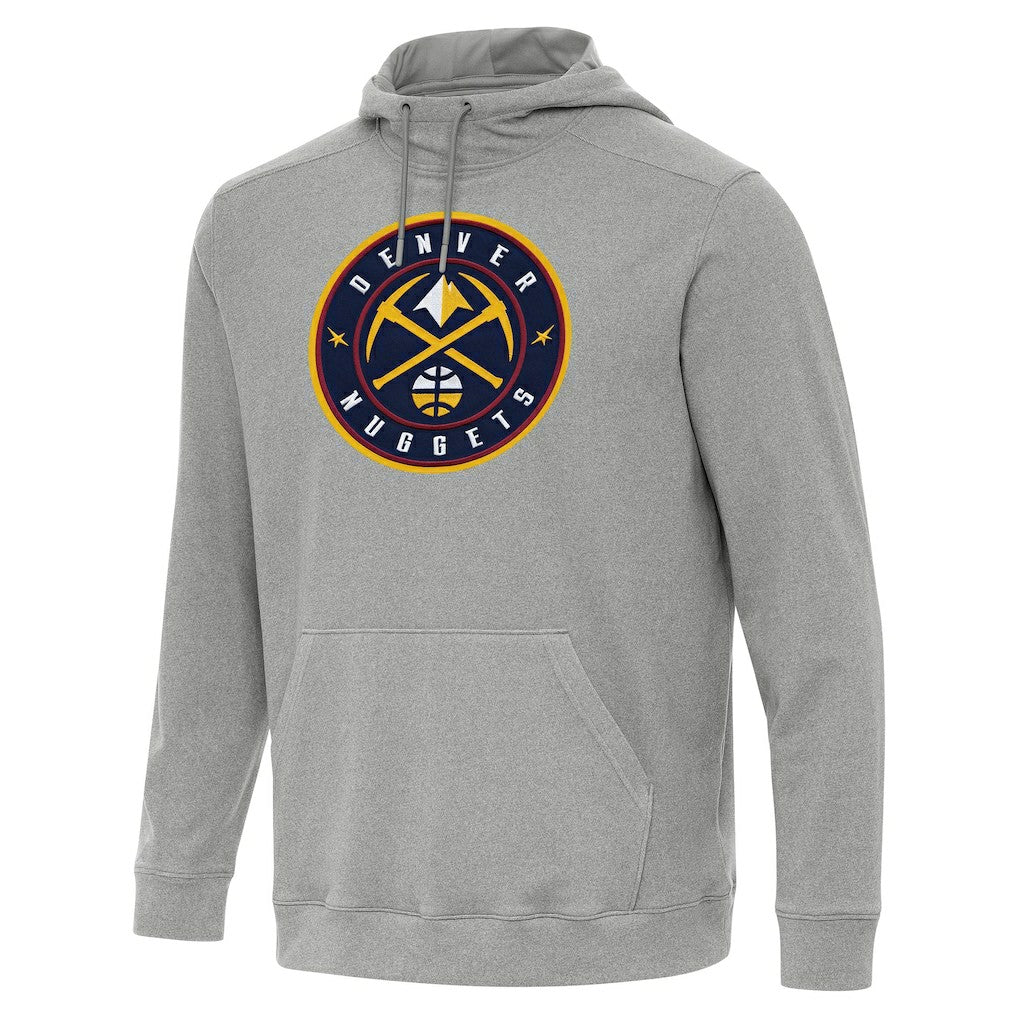 Denver Nuggets Antigua Cloud Pullover Hoodie Heather Gray - NBA