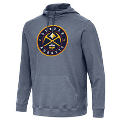 Denver Nuggets Antigua Cloud Pullover Hoodie Heather Navy - NBA