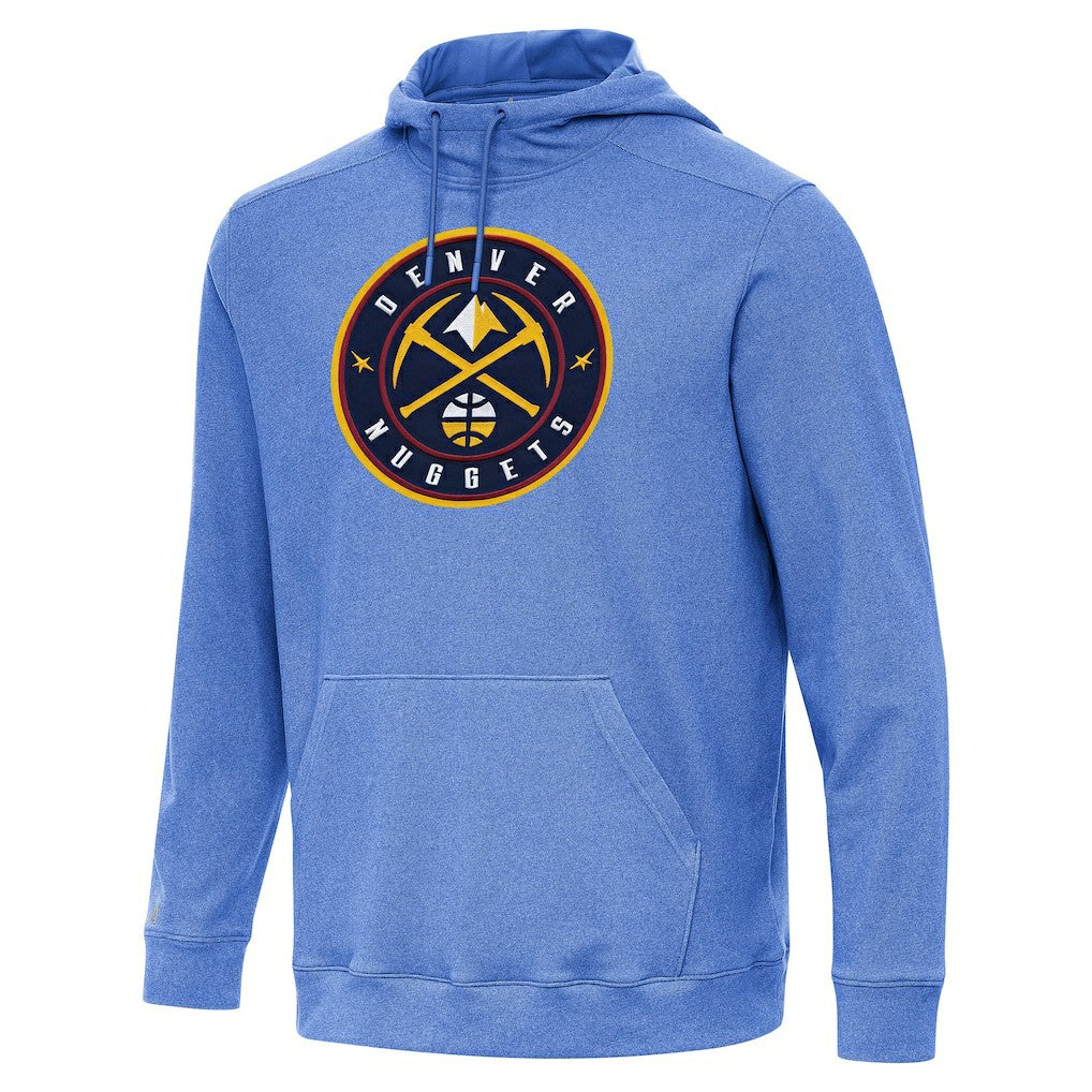 Denver Nuggets Antigua Cloud Pullover Hoodie Heather Blue - NBA