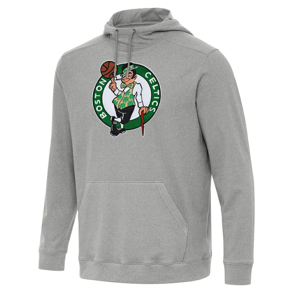 Boston Celtics Antigua Cloud Pullover Hoodie Heather Gray - NBA