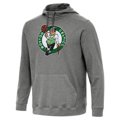 Boston Celtics Antigua Cloud Pullover Hoodie Heather Black - NBA