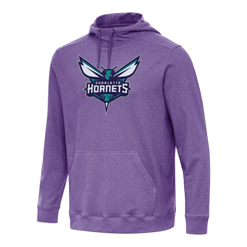 Charlotte Hornets Antigua Cloud Pullover Hoodie Heather Purple - NBA