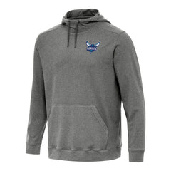 Charlotte Hornets Antigua Cloud Pullover Hoodie Heather Black - NBA