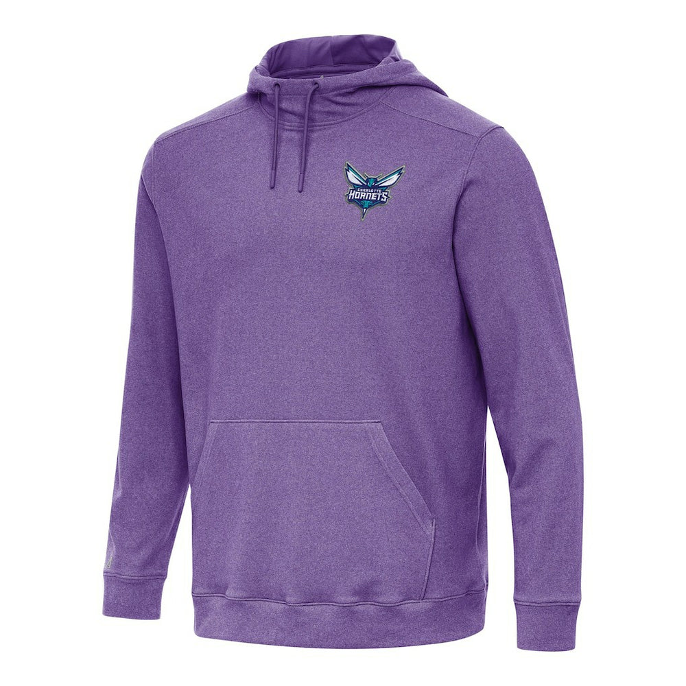 Charlotte Hornets Antigua Cloud Pullover Hoodie Heather Purple - NBA