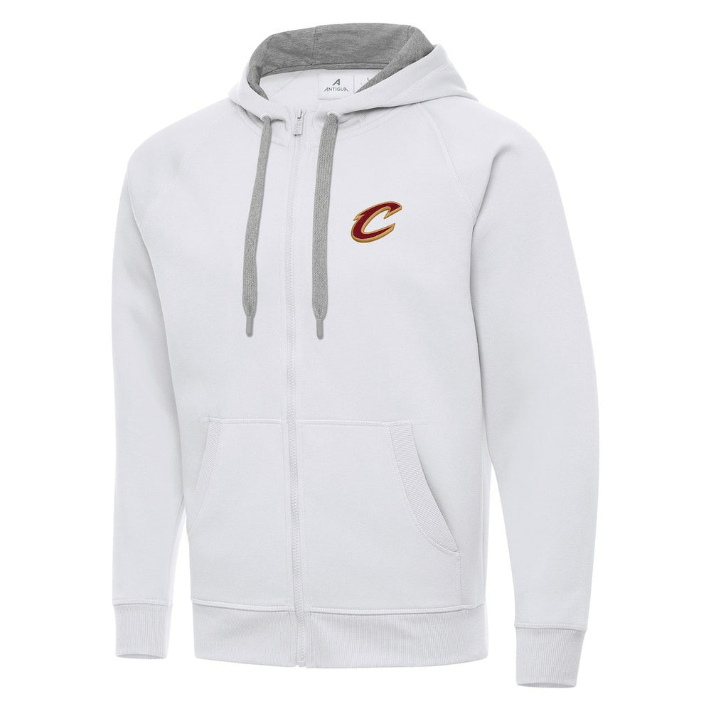 Cleveland Cavaliers Antigua Big & Tall Victory Full-Zip Hoodie Jacket White - NBA
