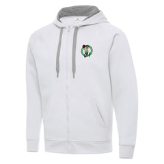 Boston Celtics Antigua Big & Tall Victory Full-Zip Hoodie Jacket White - NBA