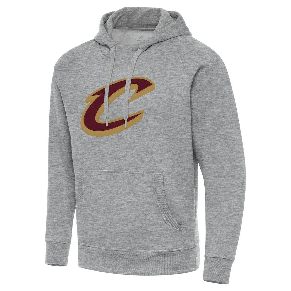 Cleveland Cavaliers Antigua Big & Tall Victory Raglan Pullover Hoodie Heather Gray - NBA