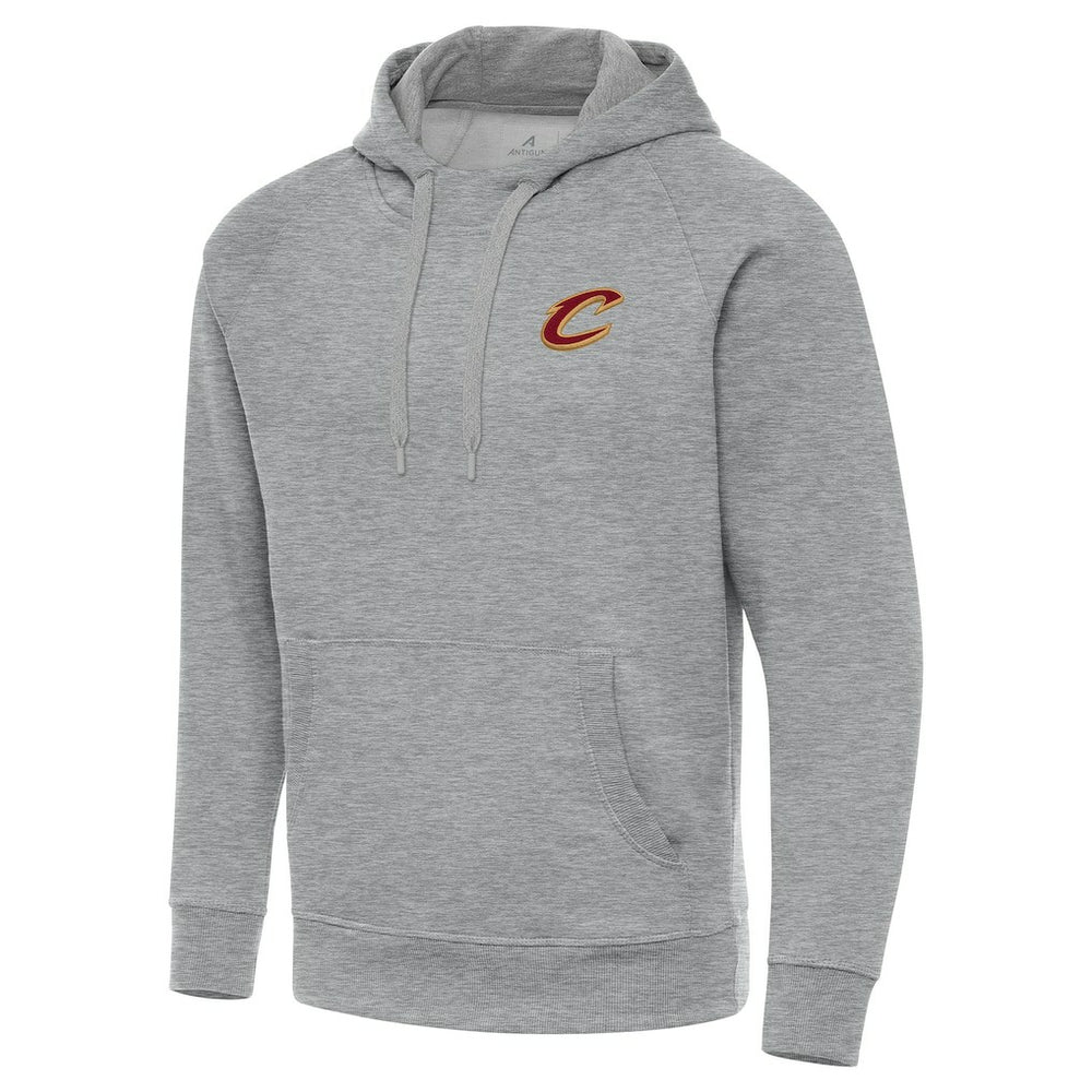 Cleveland Cavaliers Antigua Big & Tall Victory Raglan Pullover Hoodie Heather Gray - NBA
