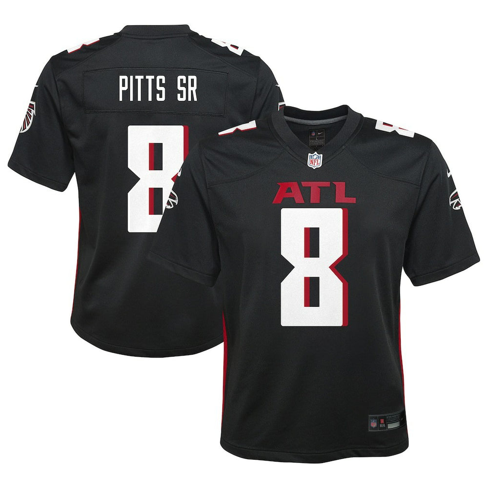Kyle Pitts Sr. Atlanta Falcons Youth Game Jersey Black | Nike for Sale