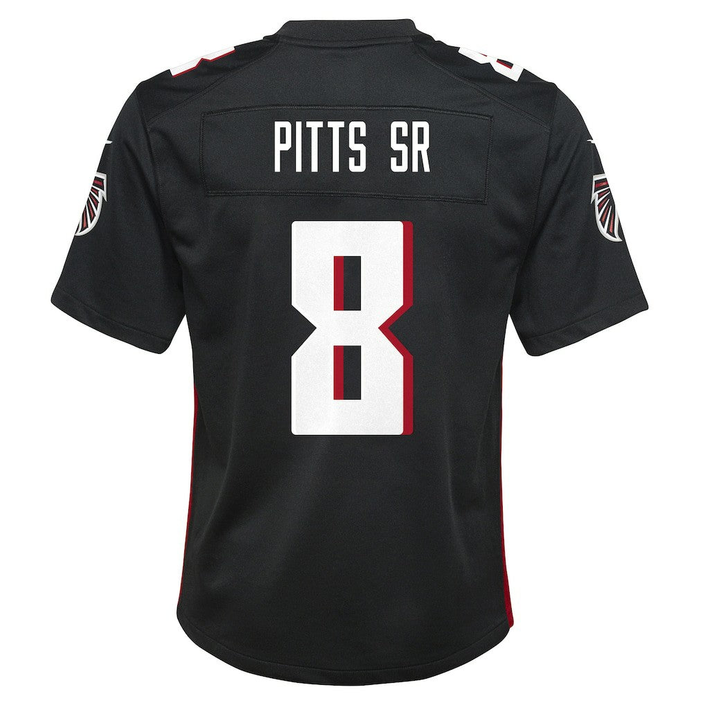 Kyle Pitts Sr. Atlanta Falcons Youth Game Jersey Black | Nike for Sale