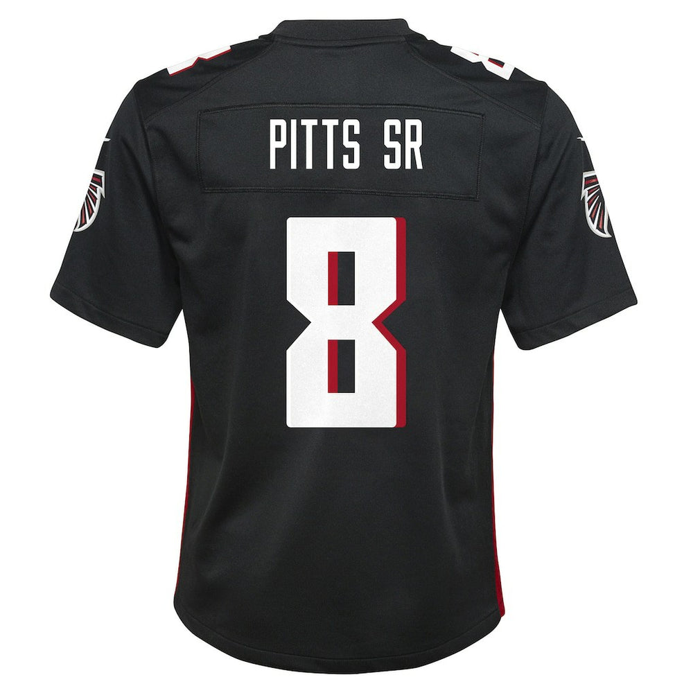 Kyle Pitts Sr. Atlanta Falcons Youth Game Jersey Black | Nike for Sale