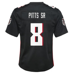 Kyle Pitts Sr. Atlanta Falcons Youth Game Jersey Black | Nike for Sale