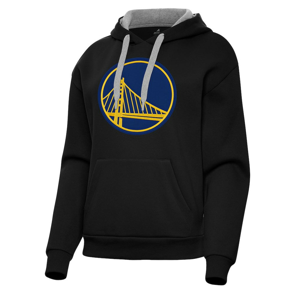 Golden State Warriors Antigua Women's Victory Pullover Hoodie Black - NBA